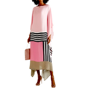 Plus size Maya Pink MIDI Kaftan Dress 20-26