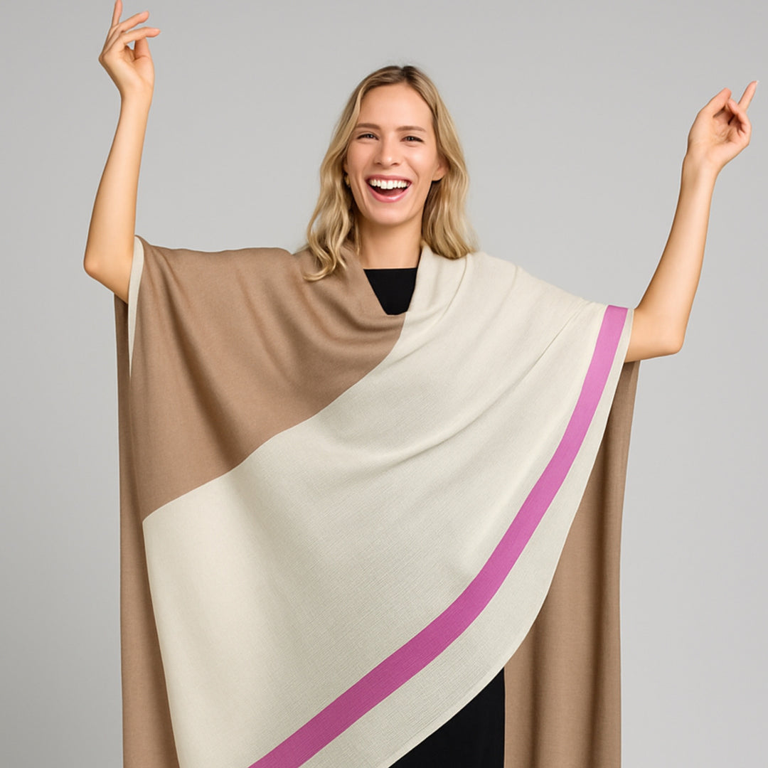 Julian 100% Ultra fine Pashmina cashmere-Layer of warmth for Spring Season