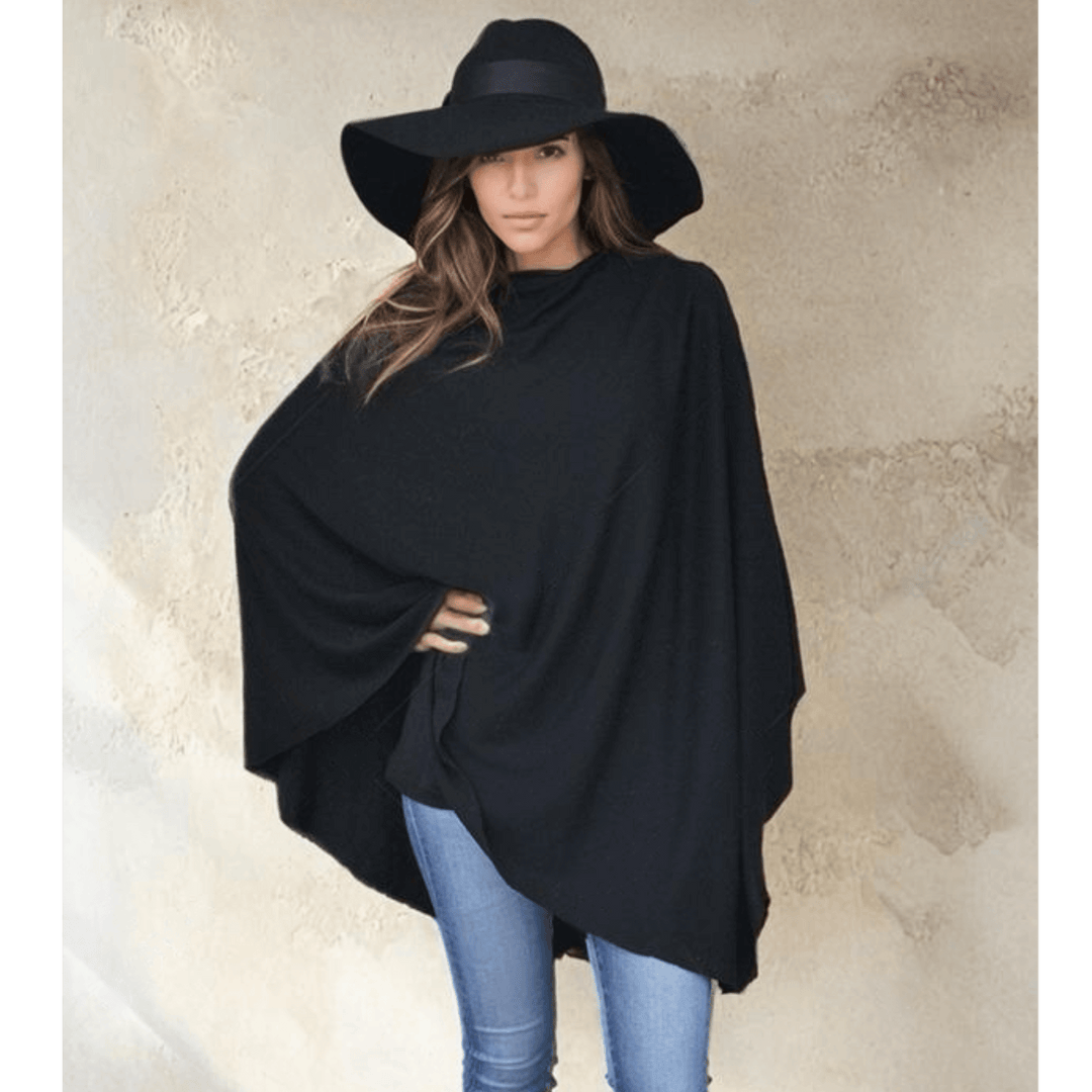 Women’s Pure Cashmere Oversized Julian Maya Poncho-More colours available
