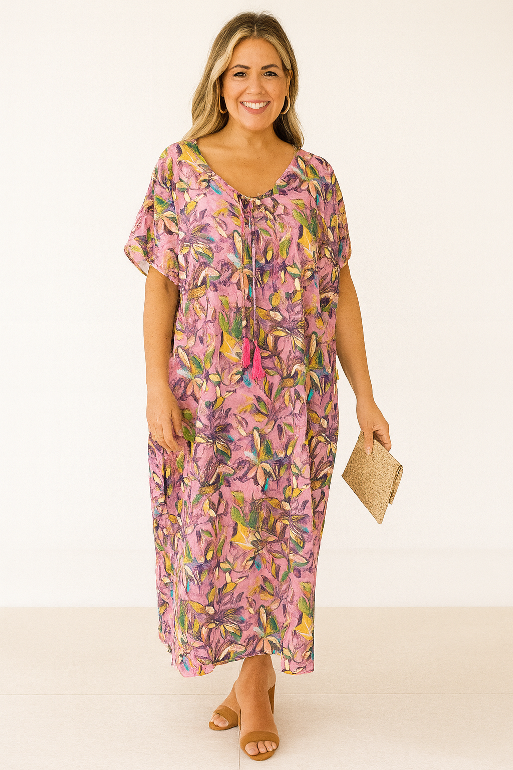 Maya Cotton Rayon Kaftan
-Sizes Available AU 10-30
