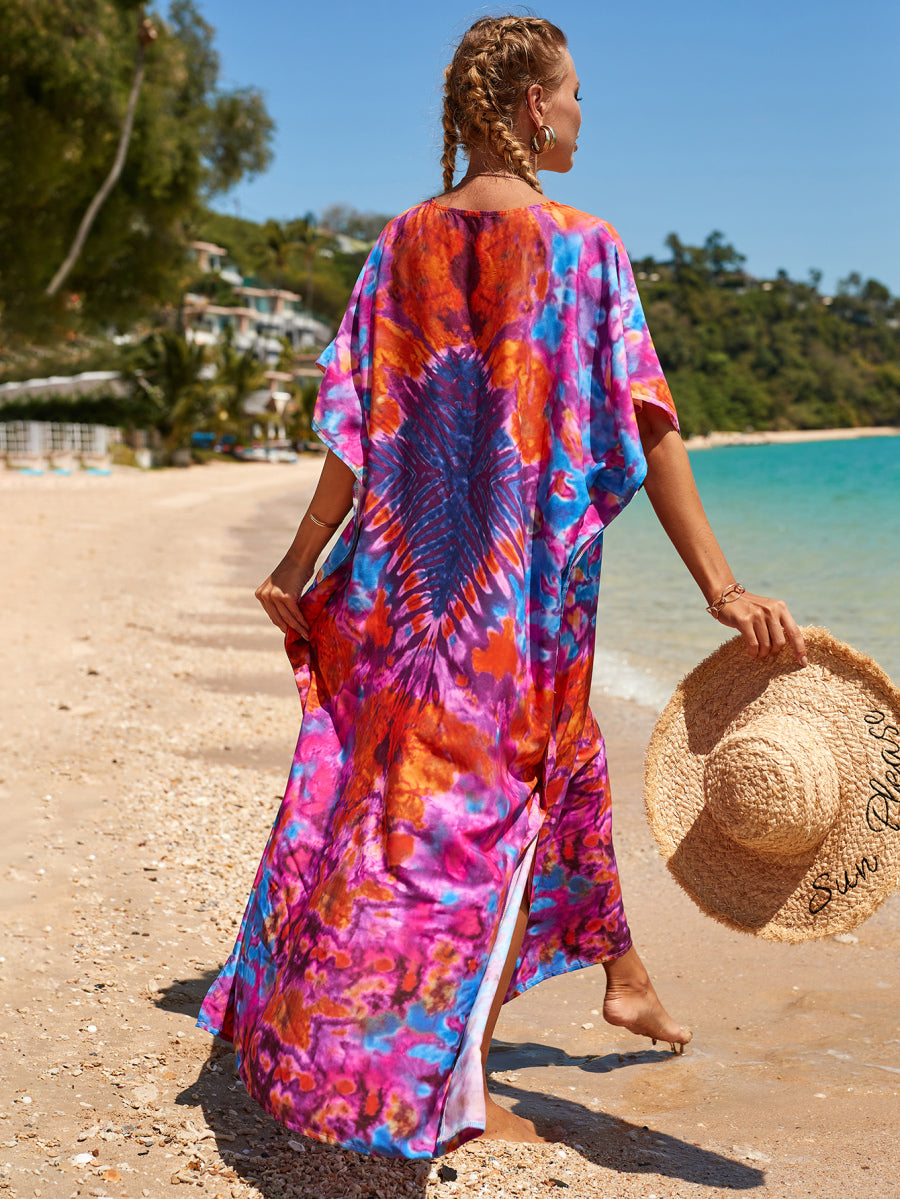 Tropical Bamboo Resort Maxi kaftan AU 12-22
