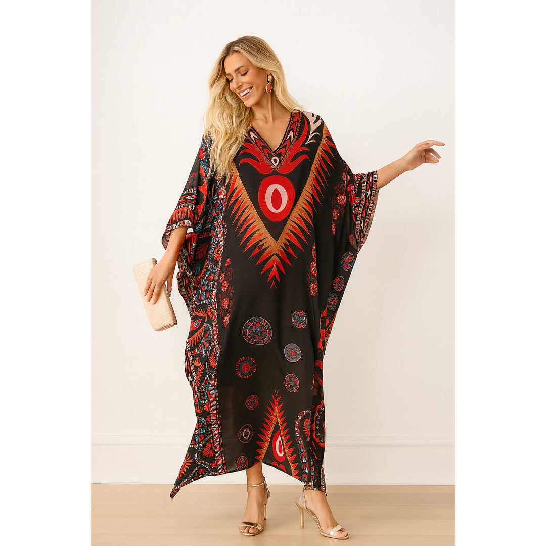 Maya Black Indana Kaftan Sizes Available AU 12-32
