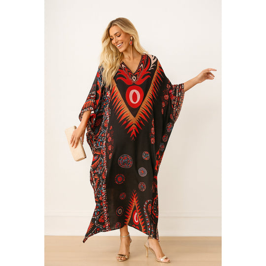 Maya Black Indana Kaftan Sizes Available AU 12-32