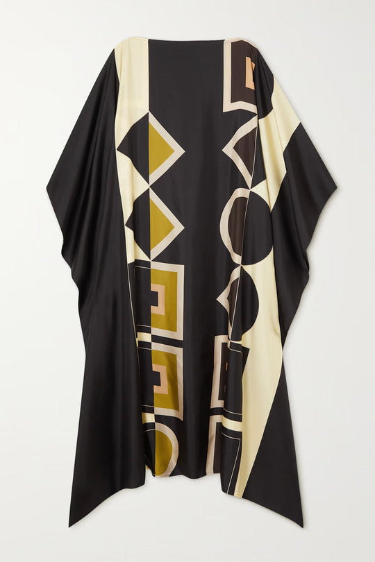 Black- Lillie MIDI  Kaftan Dress