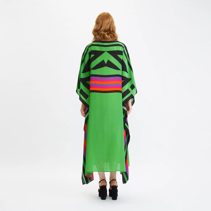 Green Lillie MIDI Kaftan Dress