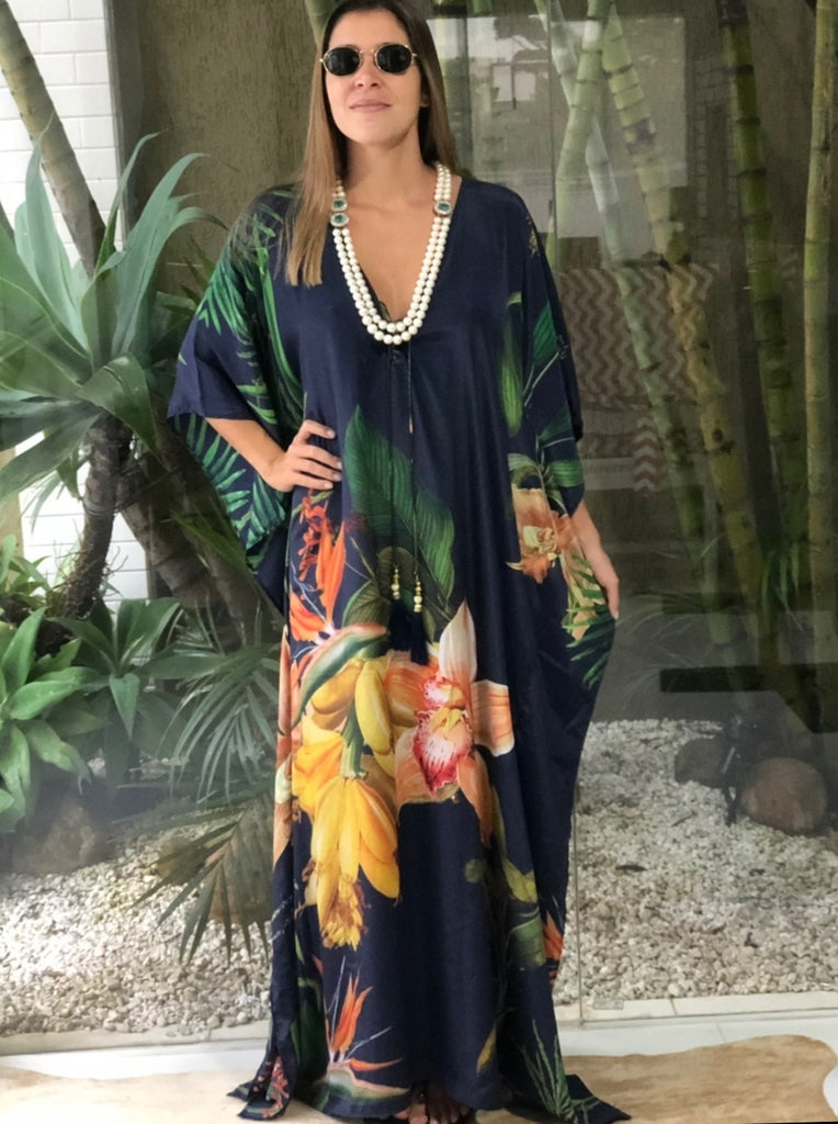 Coco Bella Milano’s Navy Blue kaftan 12-20