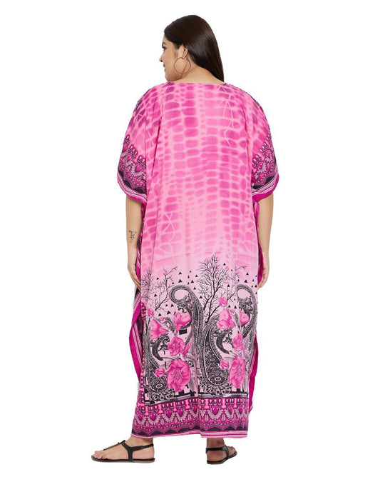 Pink Mia Long Kaftan-One Size AU 10-22