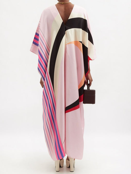 Pink Classic MIDI Front tie kaftan Maxi AU 10-22