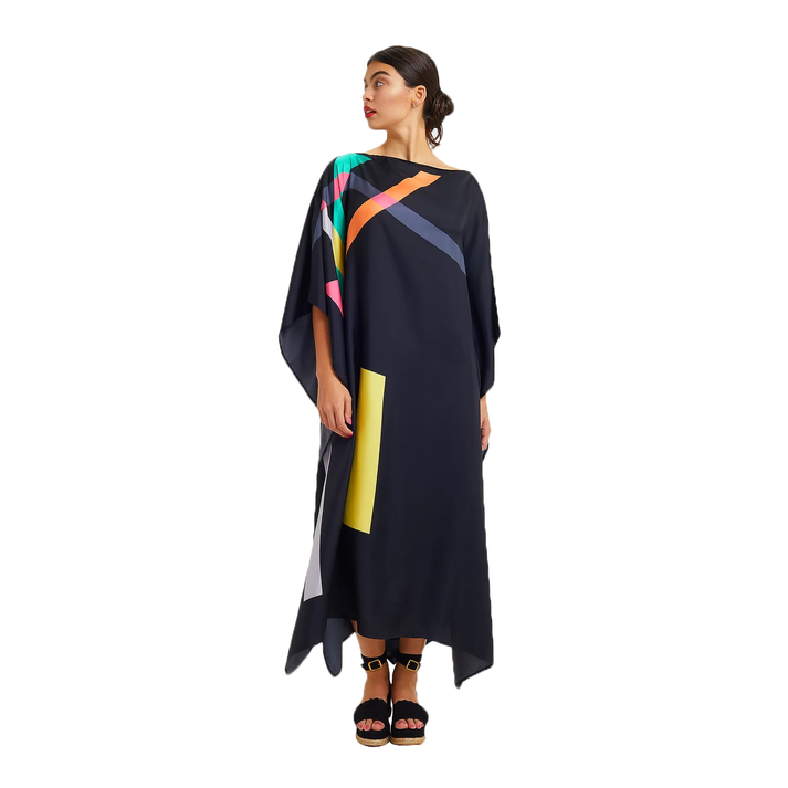 Maya Black MIDI Kaftan Dress Sizes available AU 12-26