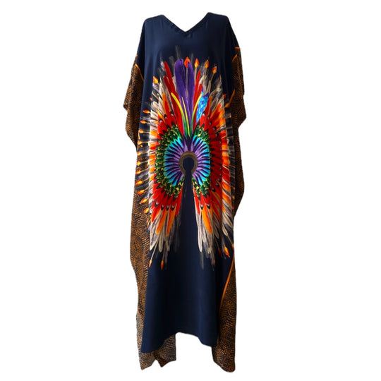 Maya Black rayon Resort wear Kaftan Sizes Available AU 12-24