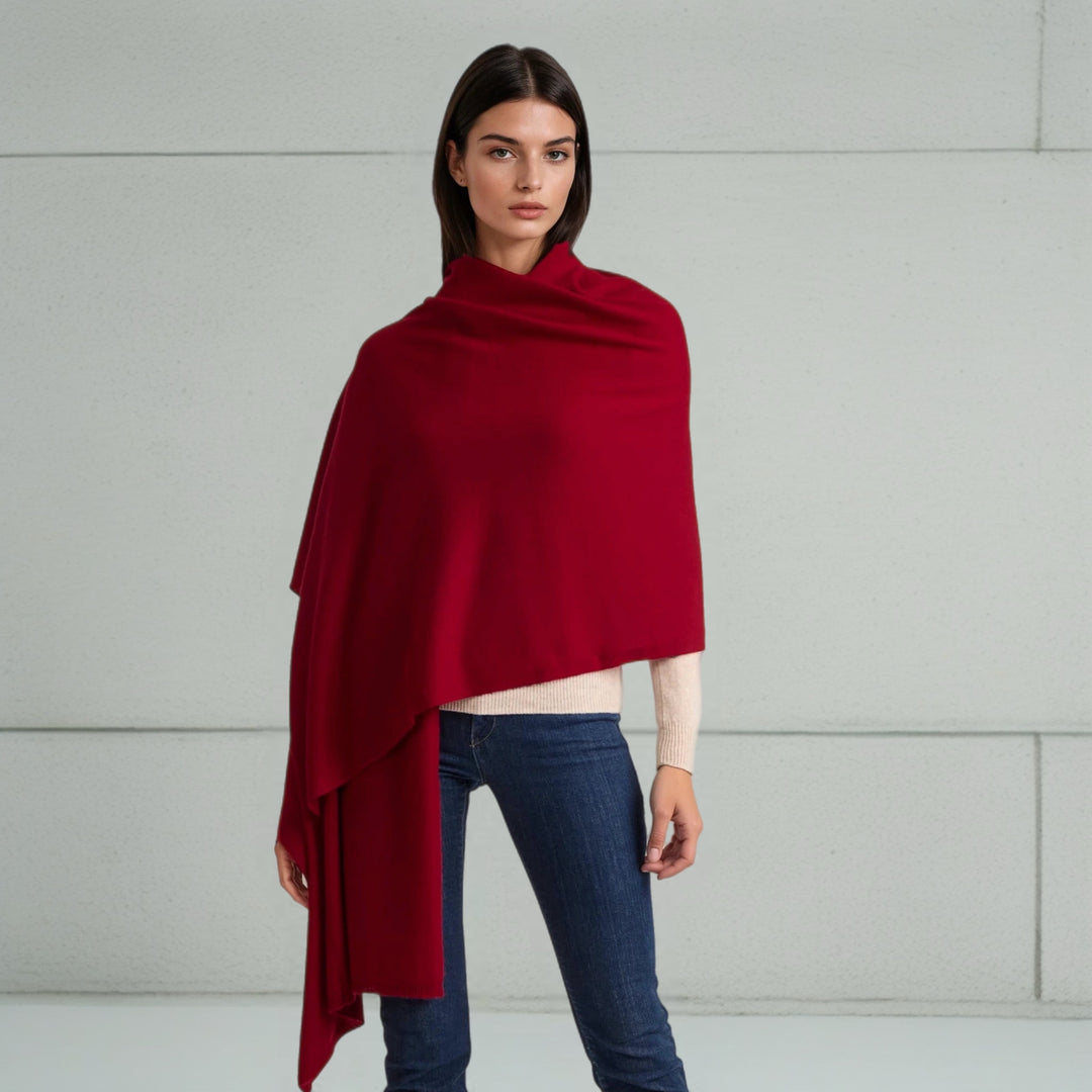 Julian knitted Pure Cashmere Maya scarf/ shawl/ Travel wrap-Colours available-Extra Large