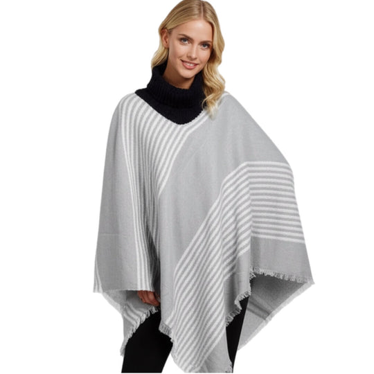DEIA Winter Wrap Grey Shawl Poncho