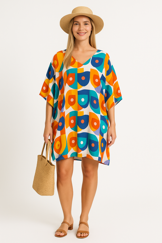 Plus Size Maya Rayon Tunic Top-One Size AU 26-32