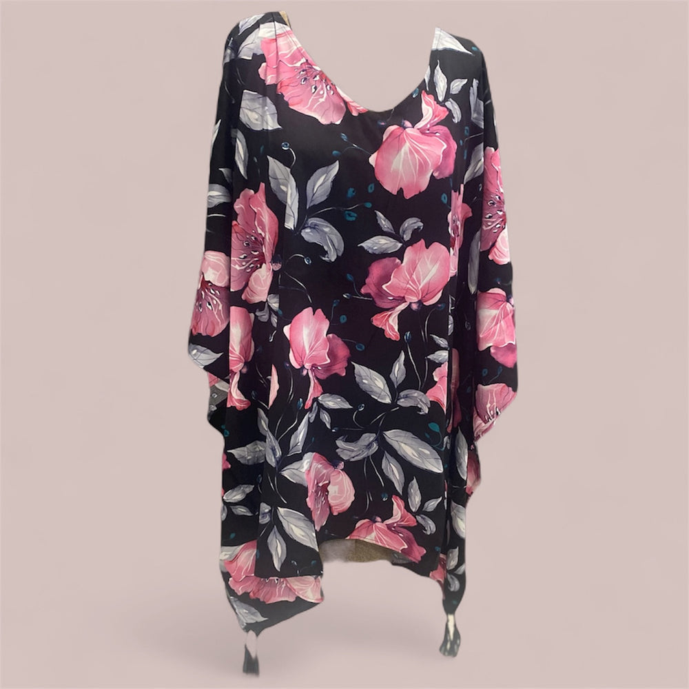 Maya Black Breezy Tunic/ Top OFSA AU 12-24