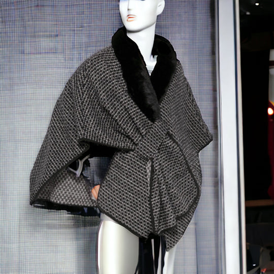 Diea Front Closure Wrap Cape Poncho