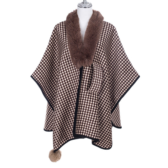 Diea Front Closure Wrap Cape Poncho