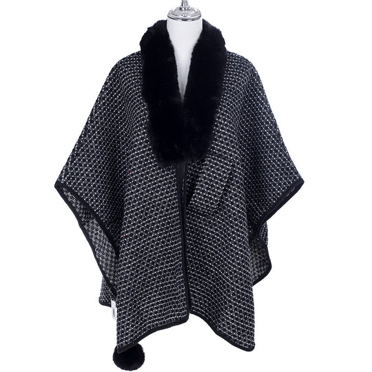 Diea Front Closure Wrap Cape Poncho
