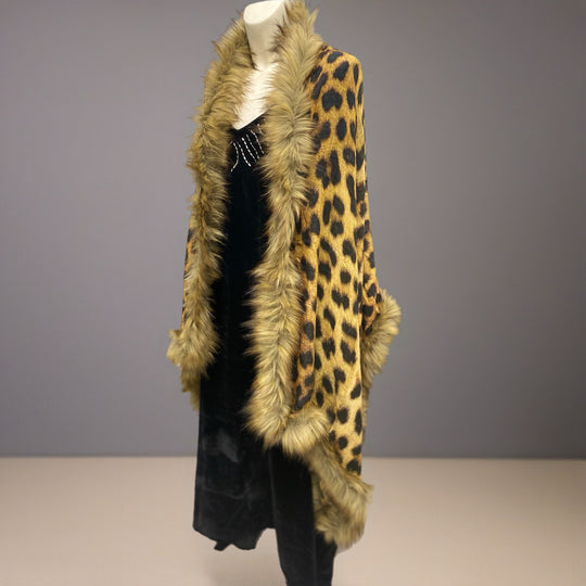 Pure Cashmere Julian Faux Fur Wrap Shawl