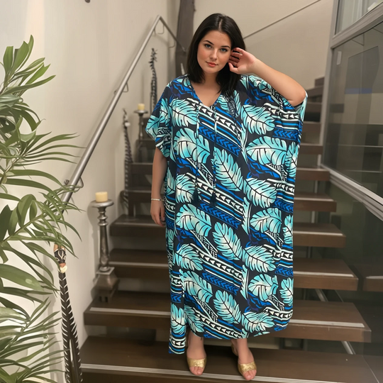 Tropical Maya Rayon Kaftan Sizes Available AU 12-30