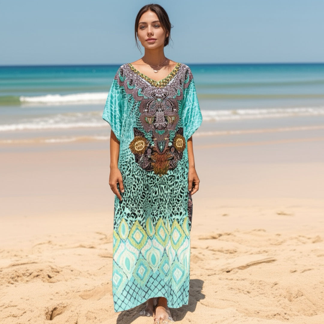 Maya Tropical Cool Breezy Kaftan -  AU 8-22