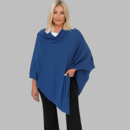 RITZY Wool Blend Poncho-More Colours Available