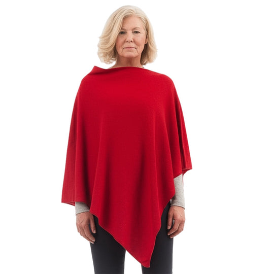 RITZY Wool Blend Poncho-More Colours Available