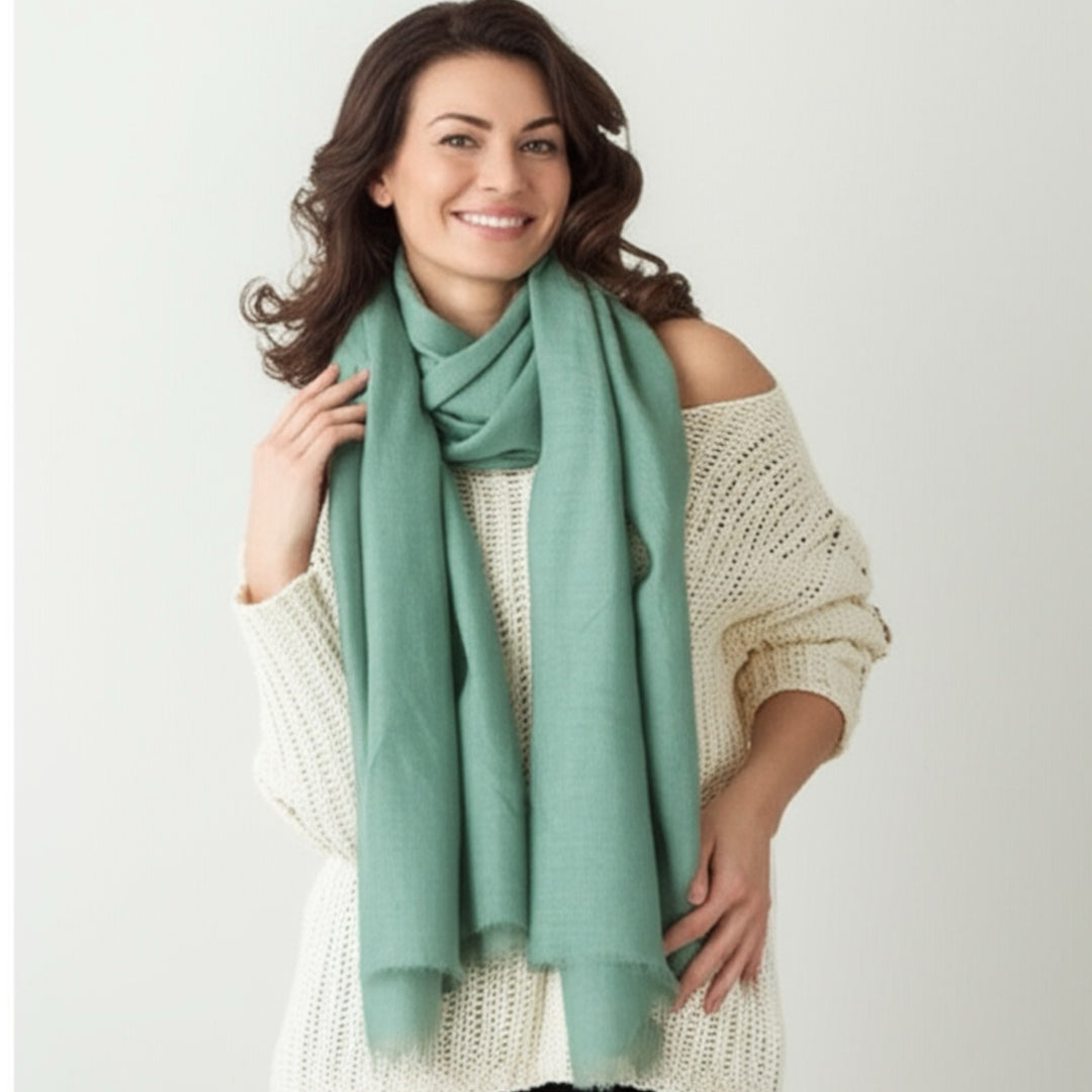 Julian 100% Ultra fine Pashmina cashmere Maya oversized scarf/ wrap/ shawl-More colours available