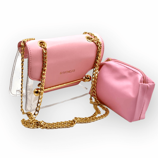 Gia Transparent Bags For Women Small Clutch Purses Chain Clear Handbag Girls Shoulder Messenger Bag