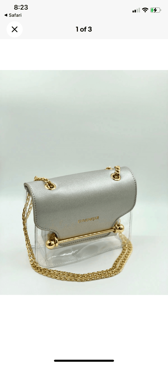 Gia Transparent Bags For Women Small Clutch Purses Chain Clear Handbag Girls Shoulder Messenger Bag