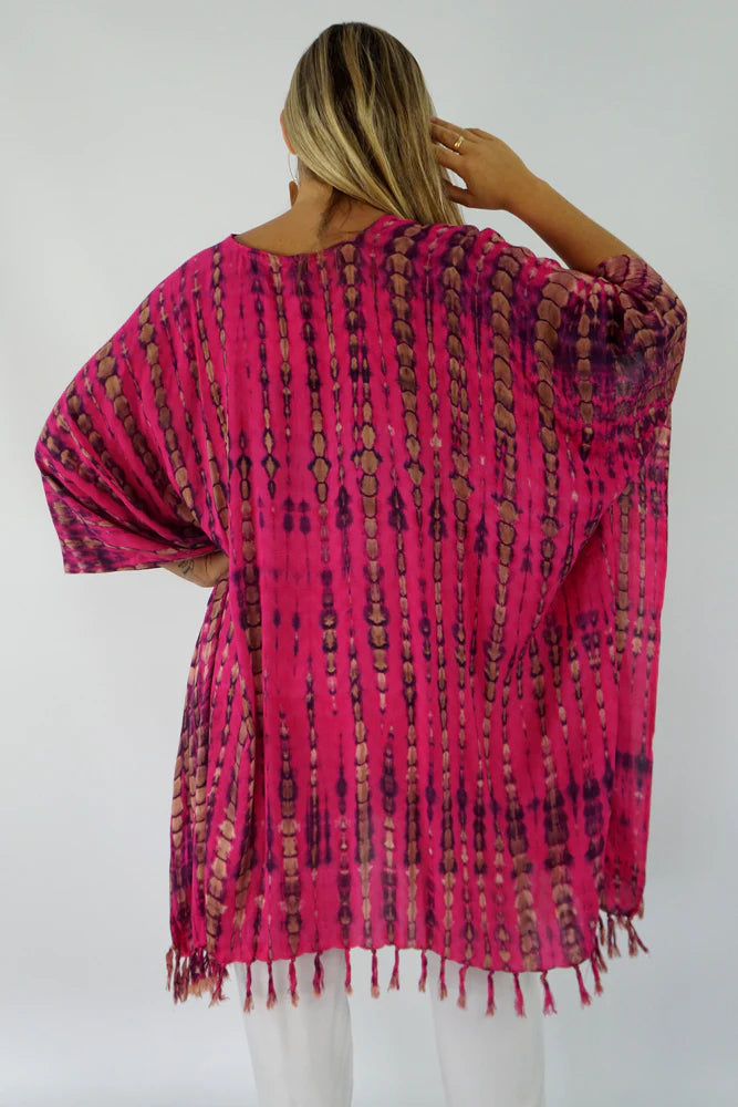 Pink Maya Top Tunic KaftanOSFA 14-26