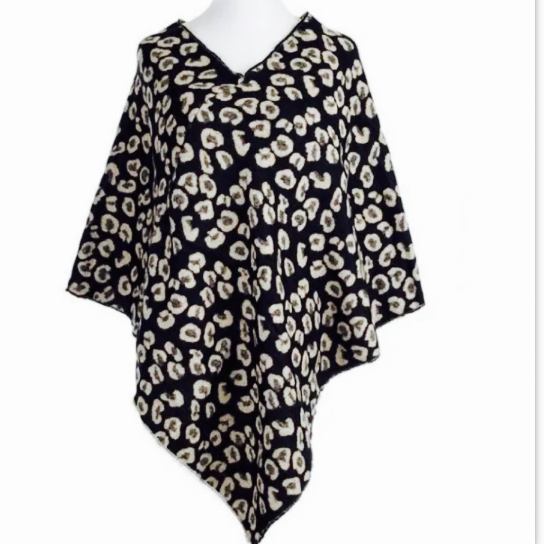 Diea Black Winter Topper/ Poncho