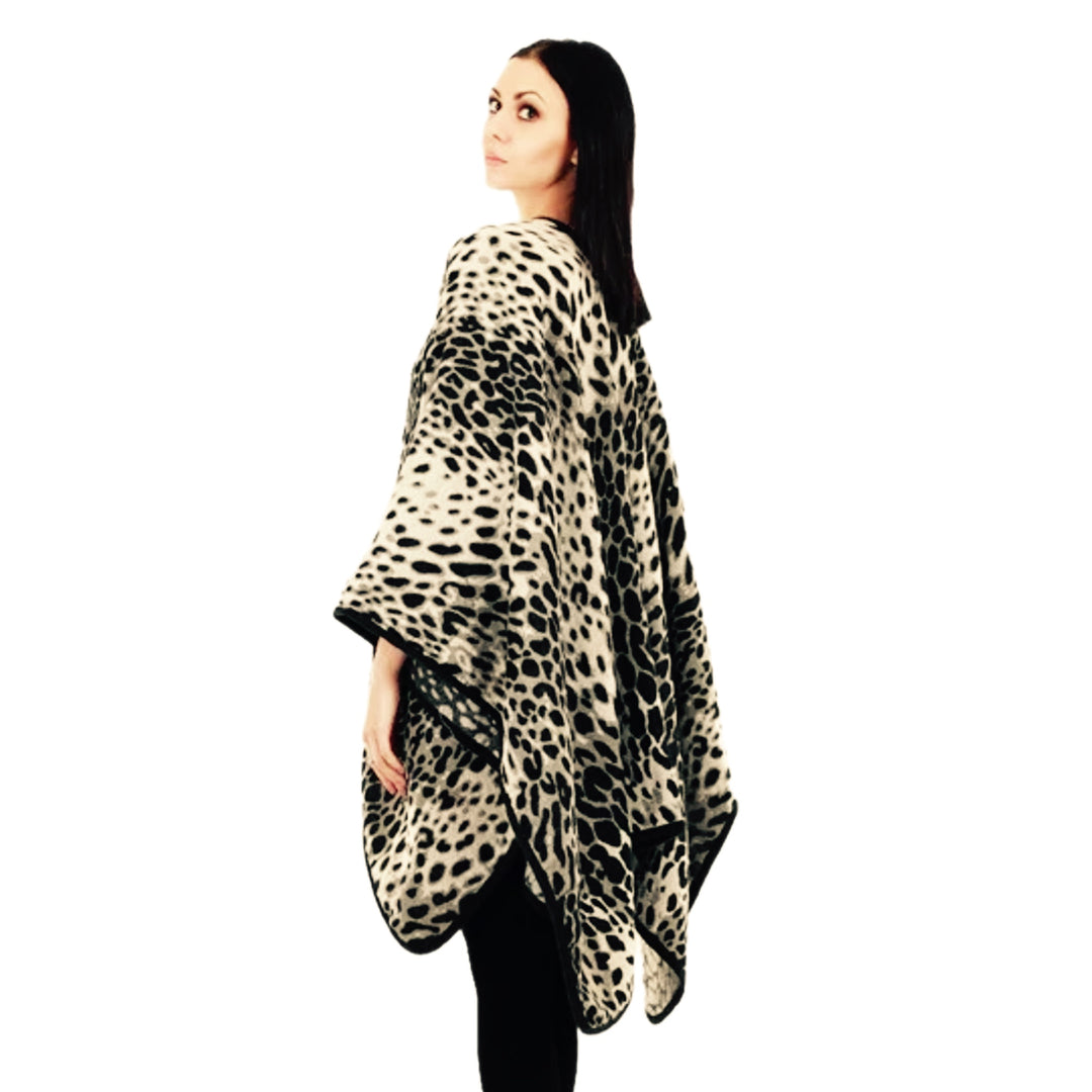 Leopard Wrap Shawl | Leopard  Black Colour Shawl | Mk Lane