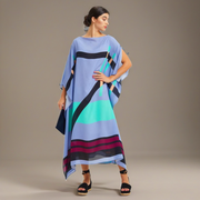 Women’s Soft Silk crepe Lillie MIDI Kaftan Dress-O/S AU 10-18