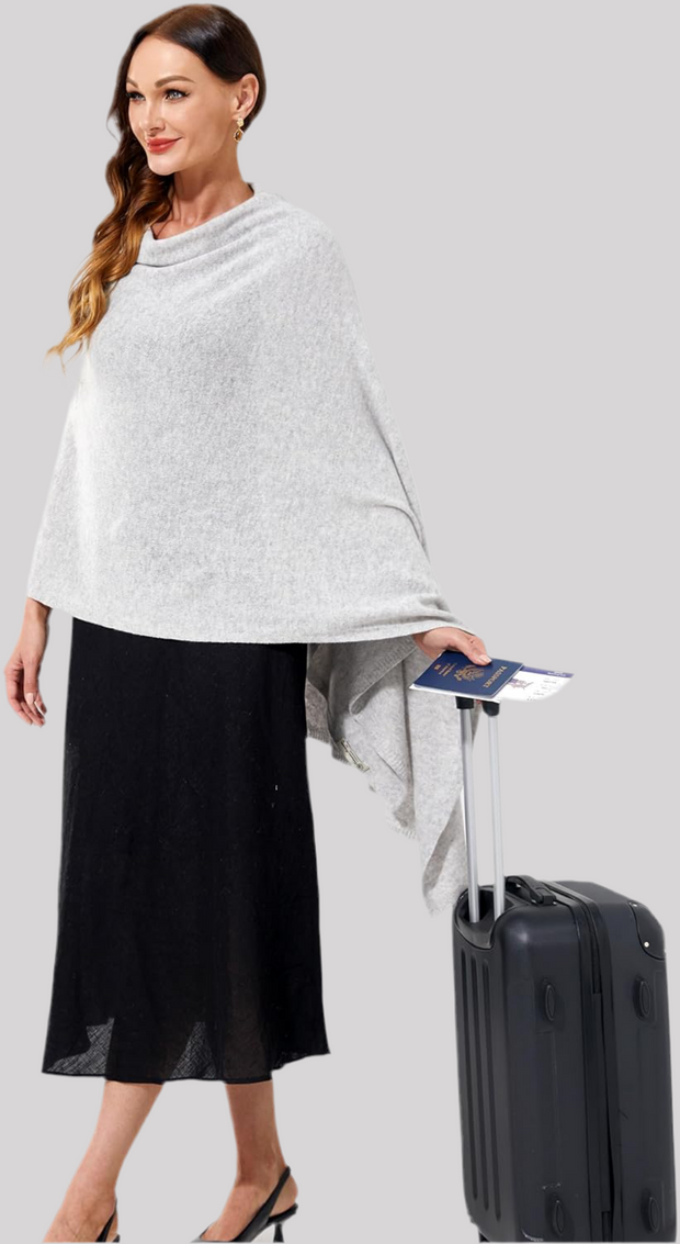 Julian knitted  pure cashmere knitted scarf/ shawl/ wrap-More Colours available