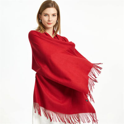 DEIA Fringe wool blend Scarf/ Stole