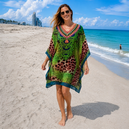 Kyra Bling Short Kaftan one size fits AU 12-20