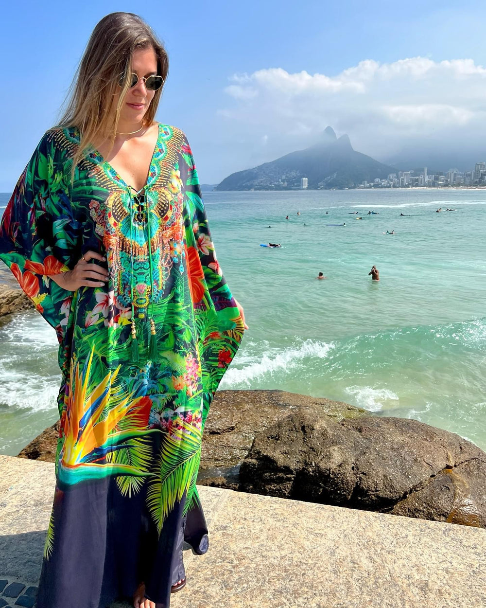 Coco Bella Milano’s Resorto Fusion kaftan 12-20