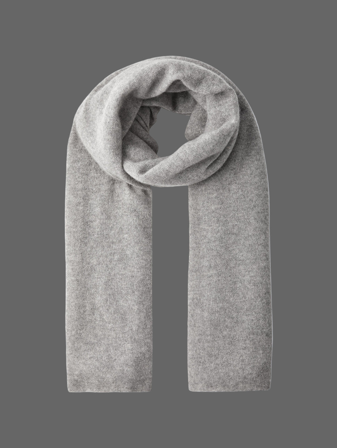 Light Grey Julian 100% Cashmere Knitted 2 Ply  Extra large Travel Wrap/Shawl