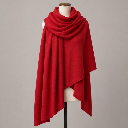 Julian knitted Cashmere Maya Travel wrap-Extra Large