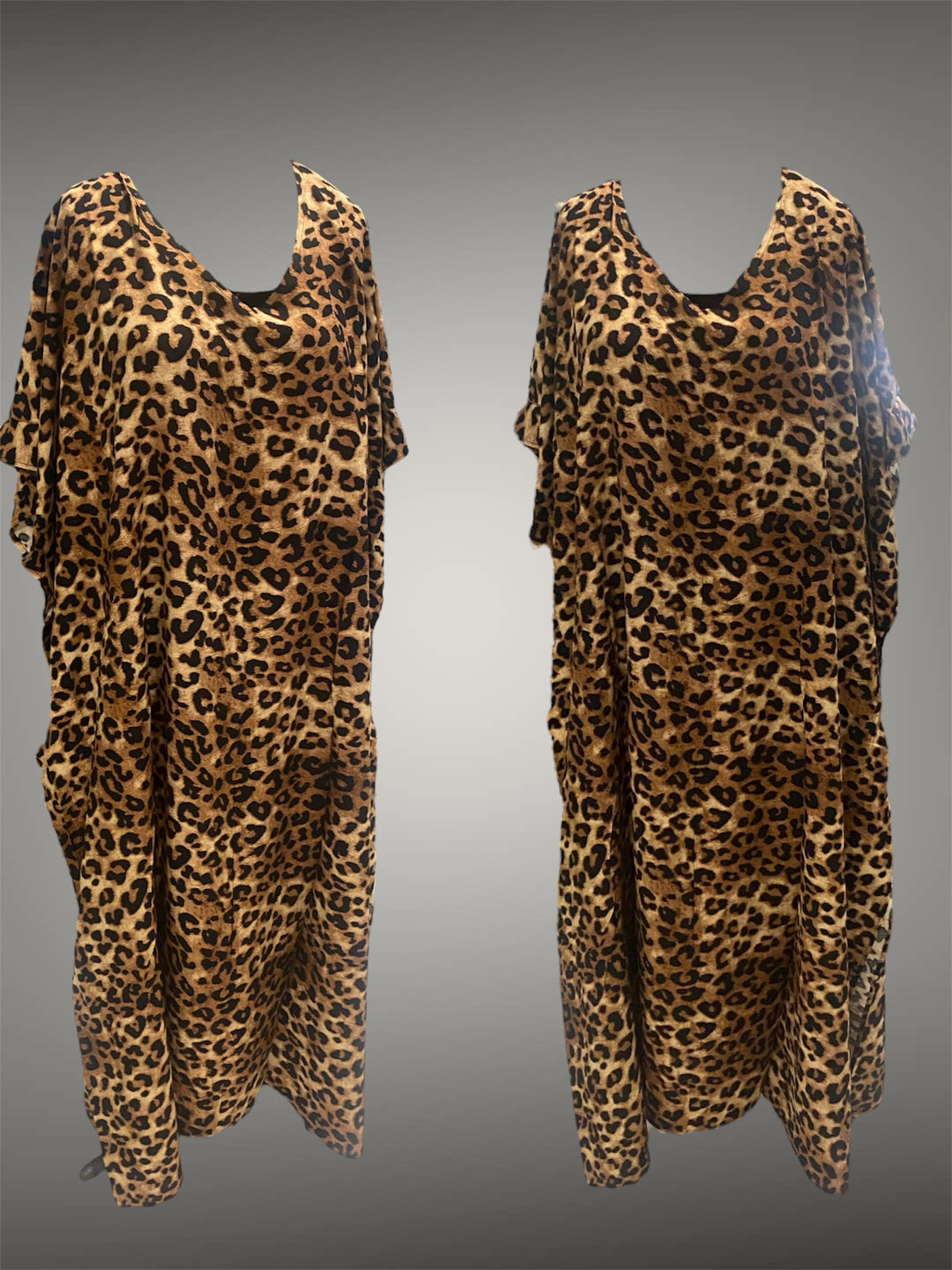 Leopard Tropical Maya Rayon Kaftan 12-22