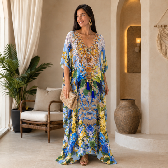 Coco Bella  Luxe kaftan 12-20- Flora Gloye