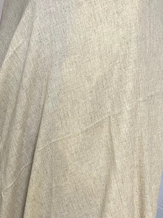 Julian Oversized handwoven pure cashmere scarf- Oatmeal