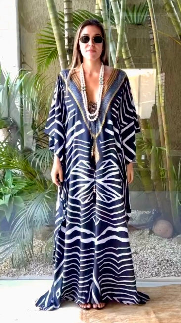 Coco Bella Luxurious Kaftans -                 O/S AU 12-20-More designs available