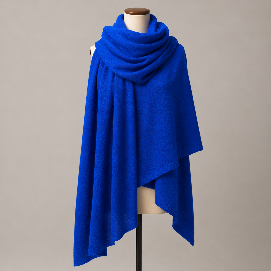 Julian knitted Cashmere Maya Travel wrap-Extra Large