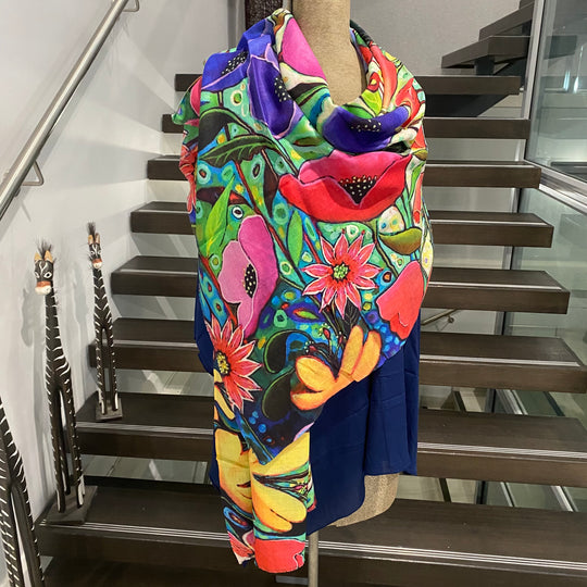 Wearable art 100% Cashmere Julian Scarf /Wrap