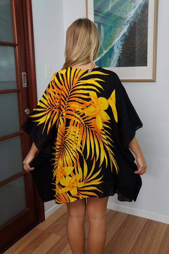 Yellow Maya Short Top Tunic One Size 14-26
