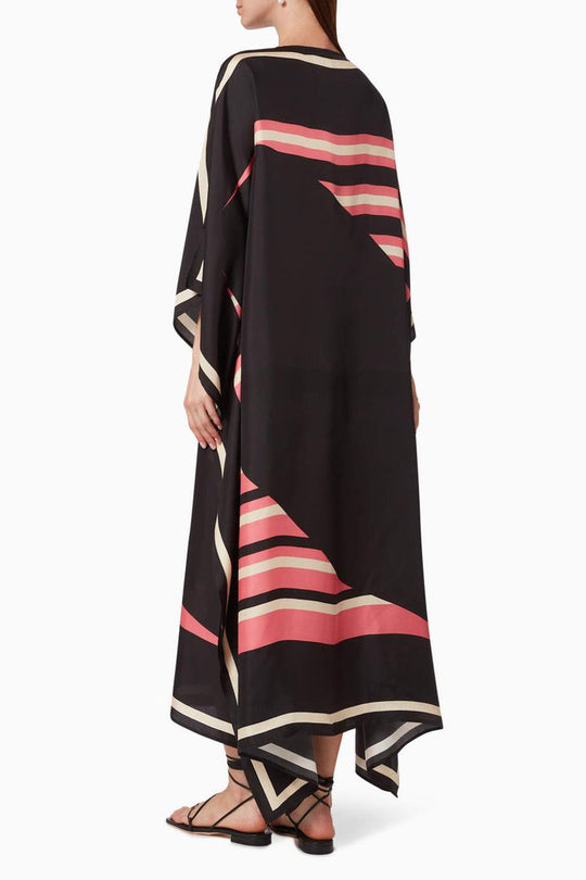 Satin Crepe Stunning Style: Lillie MIDI Kaftan