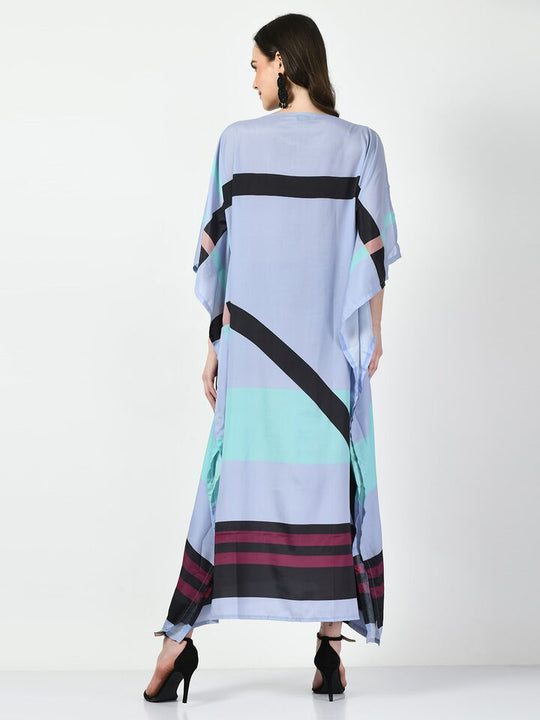 Geometric Prints MIDI  kaftan O/S AU 12-18
