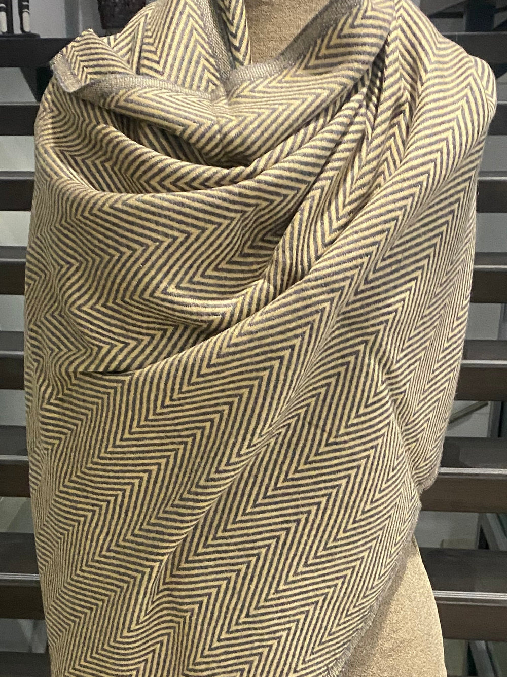 Olive Julian Cashmere Woven Scarf