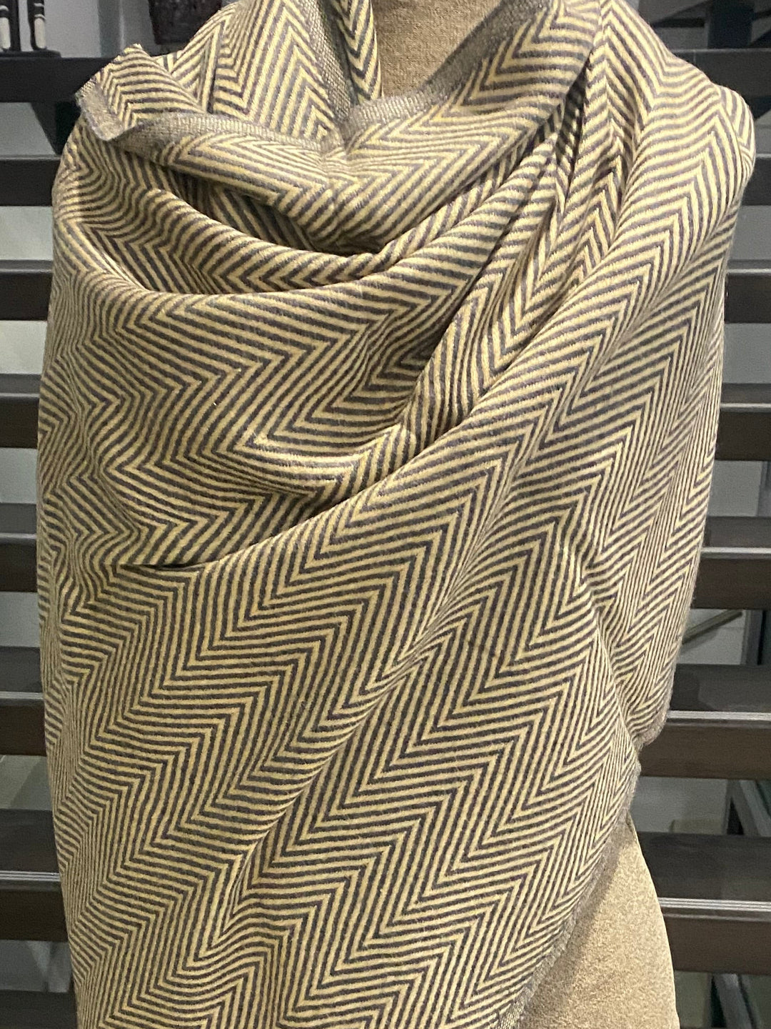 Olive Julian Cashmere Woven Scarf
